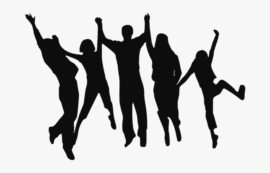 Family Clip Art - Friends Clipart Silhouette, Transparent Clipart