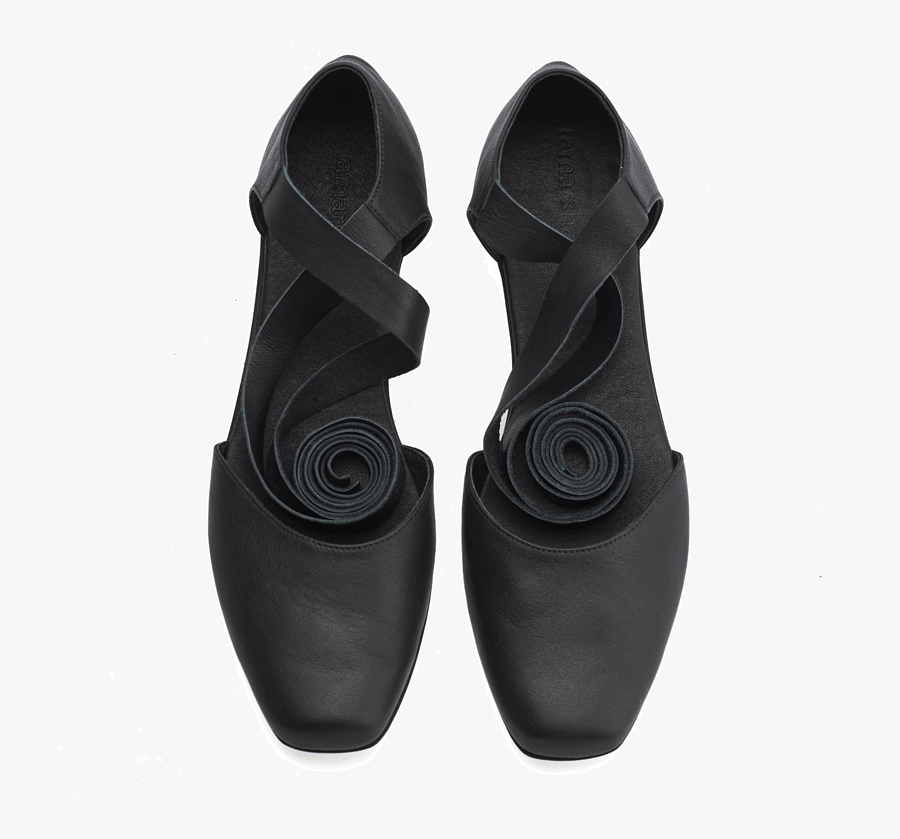 Clip Art Ballerina Shoes - נעלי בלרינה עם רצועה, Transparent Clipart
