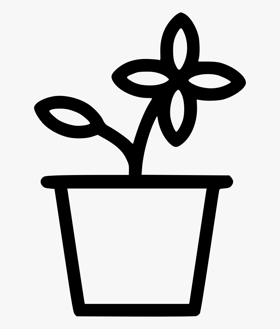 Transparent Flower Pot Png - Flower Pot Png Black , Free Transparent