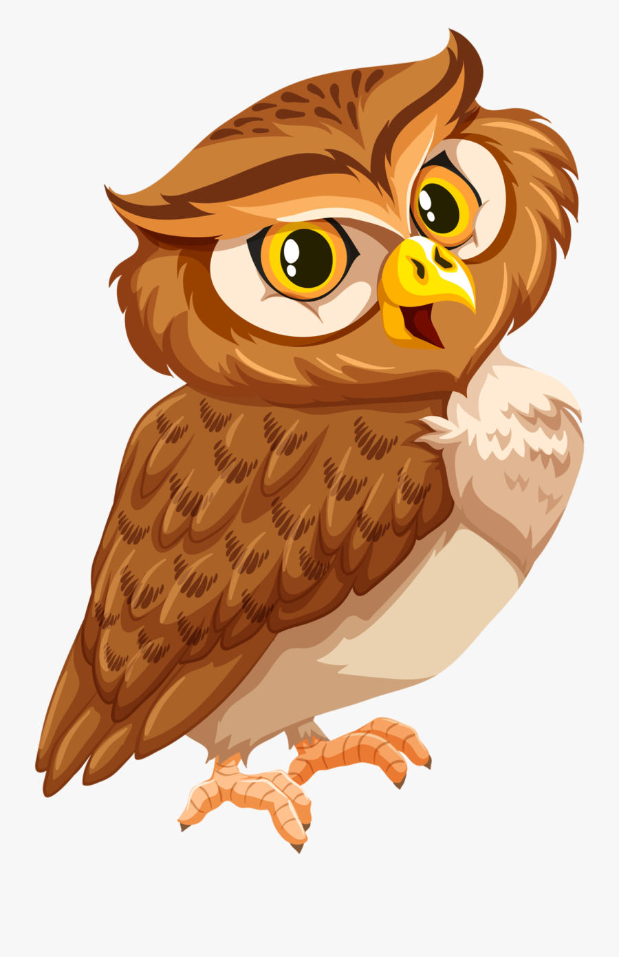 Owl,bird,bird Of Prey,cartoon,clip Art,eastern Screech - Owl Clipart Png, Transparent Clipart
