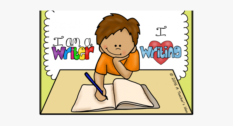 Child Writing Clipart - Kids Writing Clip Art, Transparent Clipart