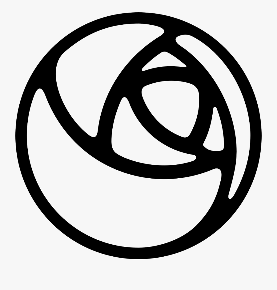 Transparent Black Flowers Png - Circle, Transparent Clipart