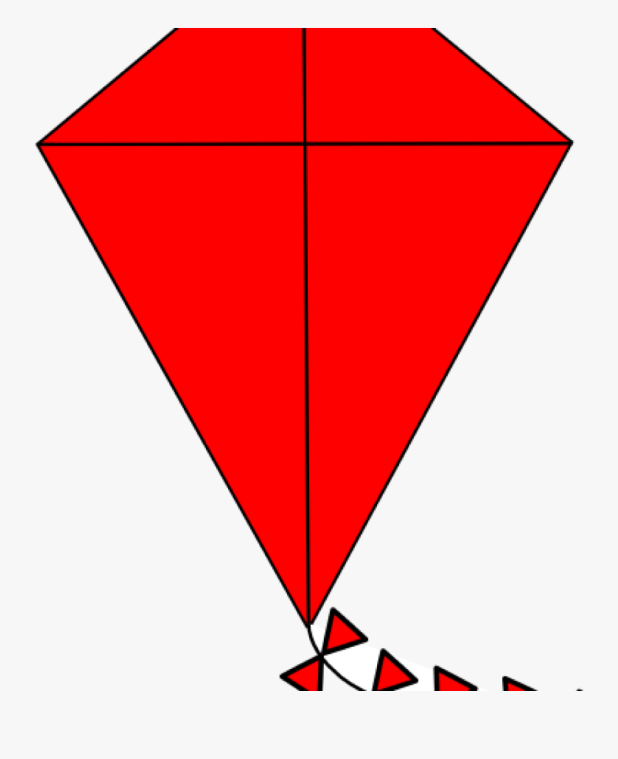 Transparent Kite Flying Clipart Black And White - Triangle, Transparent Clipart