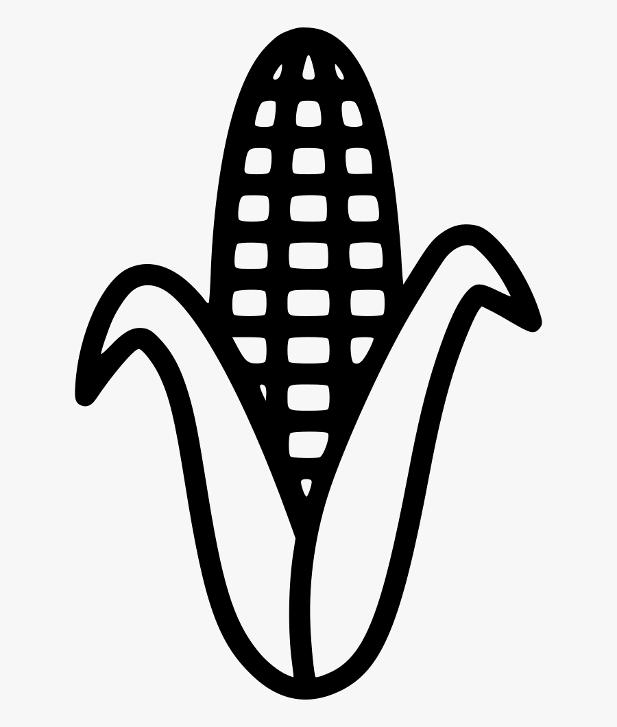 Png Icon Free Download - Ear Of Corn Clipart Black And White, Transparent Clipart