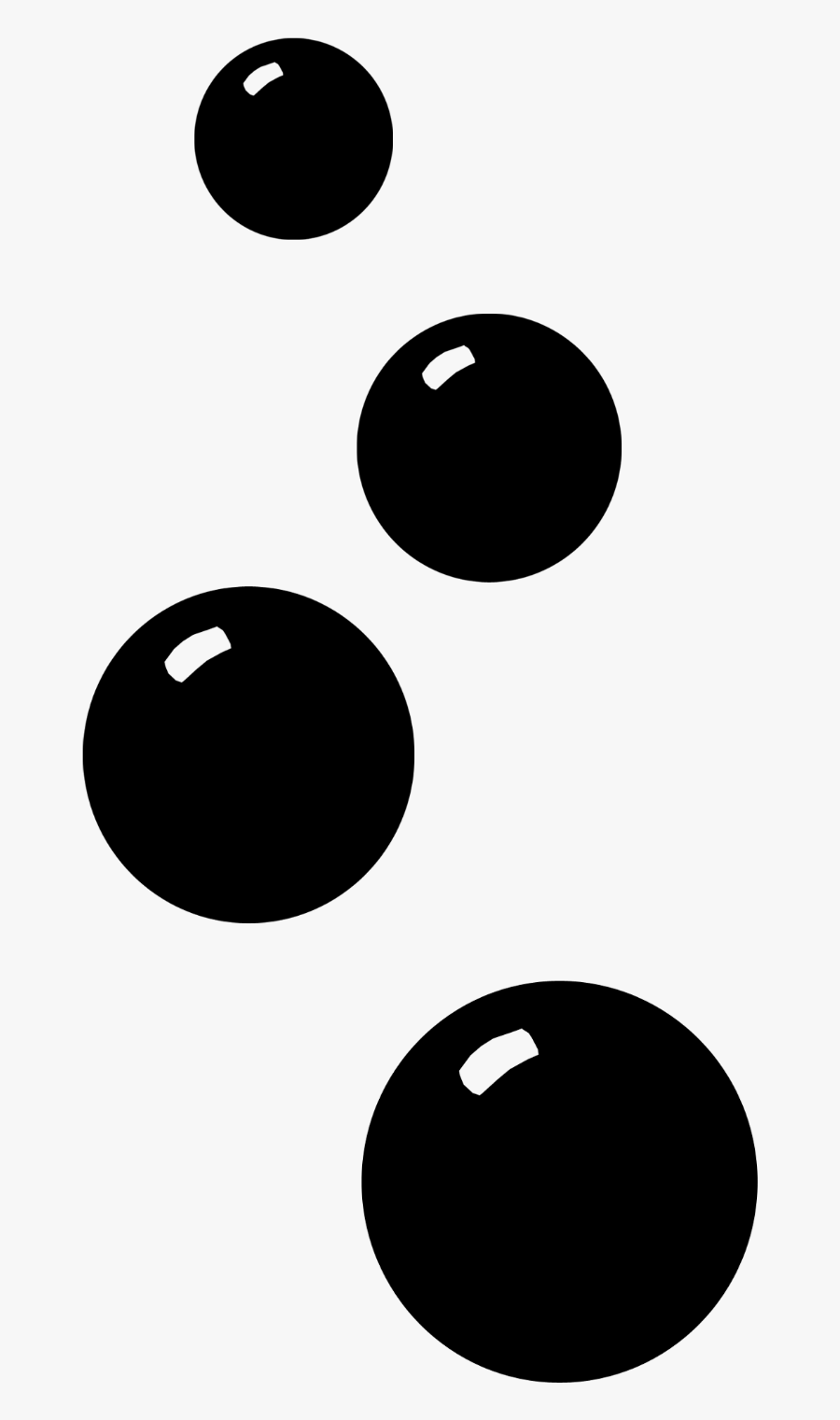 Bubbles Big Image Png - Black And White Bubble Clipart, Transparent Clipart