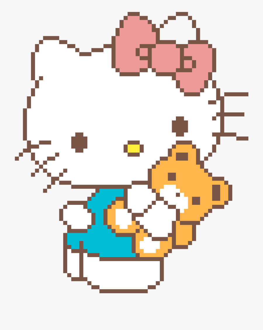 Transparent Hellokitty Png - Hello Kitty Cross Stitch Patterns, Transparent Clipart