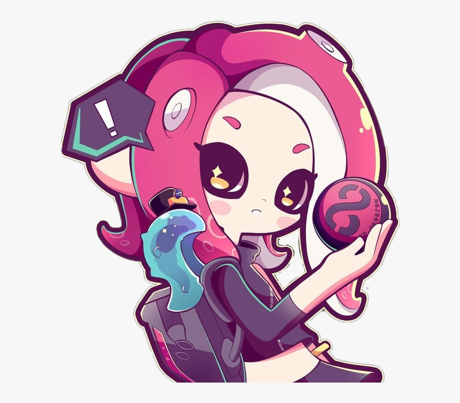 #splatoon #splatoon2 #inklinggirl #inkling #octoling - Splatoon 2 Octoling Art, Transparent Clipart