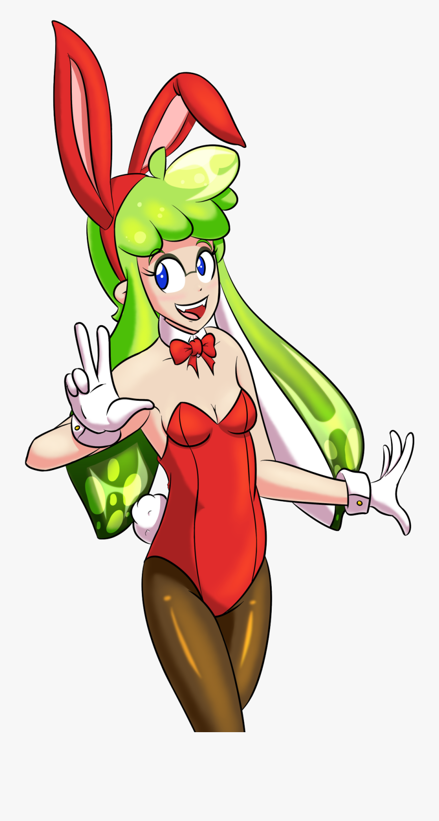 Amaranth Inkling Inkling Girl Splatoon Splatoon Oc - Cartoon Playboy Bunny, Transparent Clipart
