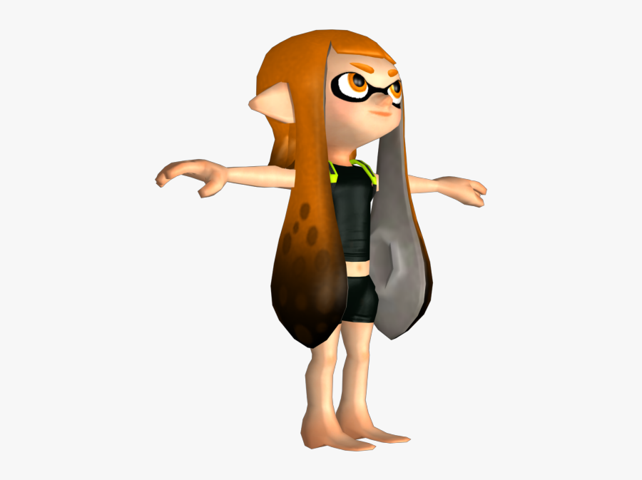 Download Zip Archive - Splatoon Inkling Girl Model, Transparent Clipart