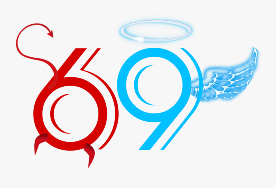 #69 #angel #demon #love #amor #kamasutra @lucianoballack - Circle, Transparent Clipart