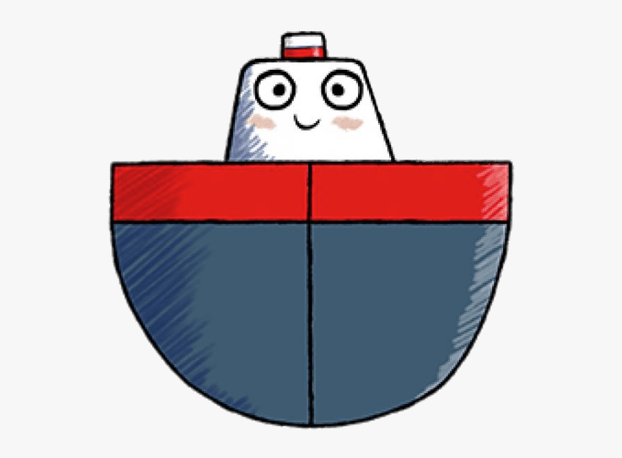 Pop The Ocean Liner Front View - Cartoon, Transparent Clipart