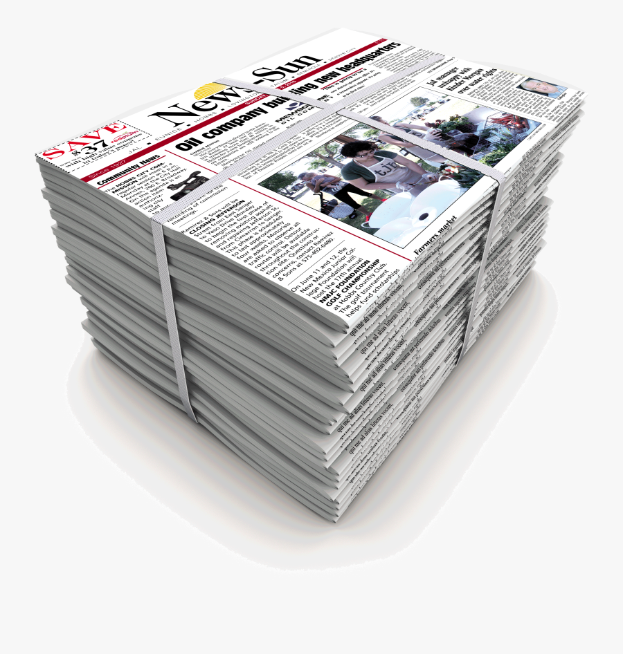 Stack Of Newspaper Png, Transparent Clipart