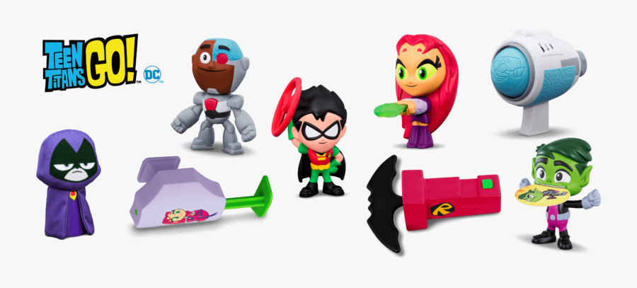 2019 Mcdonald"s Teen Titans Go Happy Meal Toys Pick - Mcdonalds Teen Titans Toys, Transparent Clipart