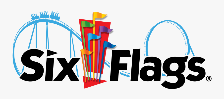 Six Flags Logo - Six Flags Great Adventure Header, Transparent Clipart