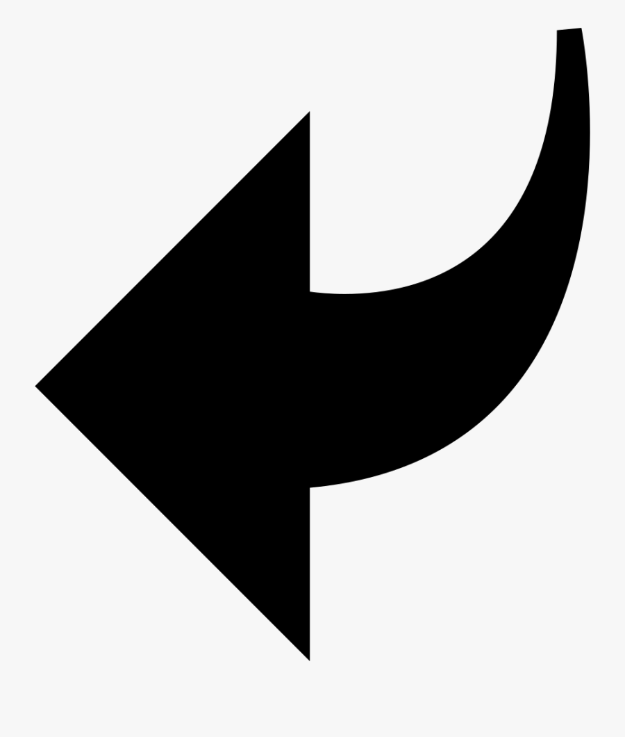 Go Back Curved Arrow Comments - Arrow Going Back Icon Png, Transparent Clipart