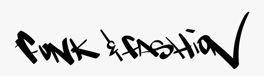 Funk And Fashion Calligraphy- - Calligraphy, Transparent Clipart
