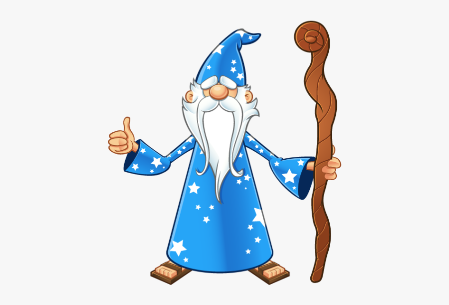 Apa Citation Of Clip Art - Cartoon Blue Wizard, Transparent Clipart