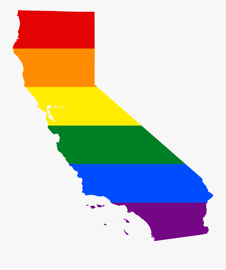 Transparent Gay Flag Png - California Gay Flag, Transparent Clipart