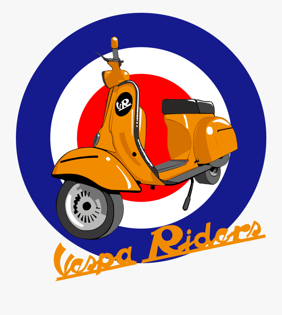 Vespa, Transparent Clipart