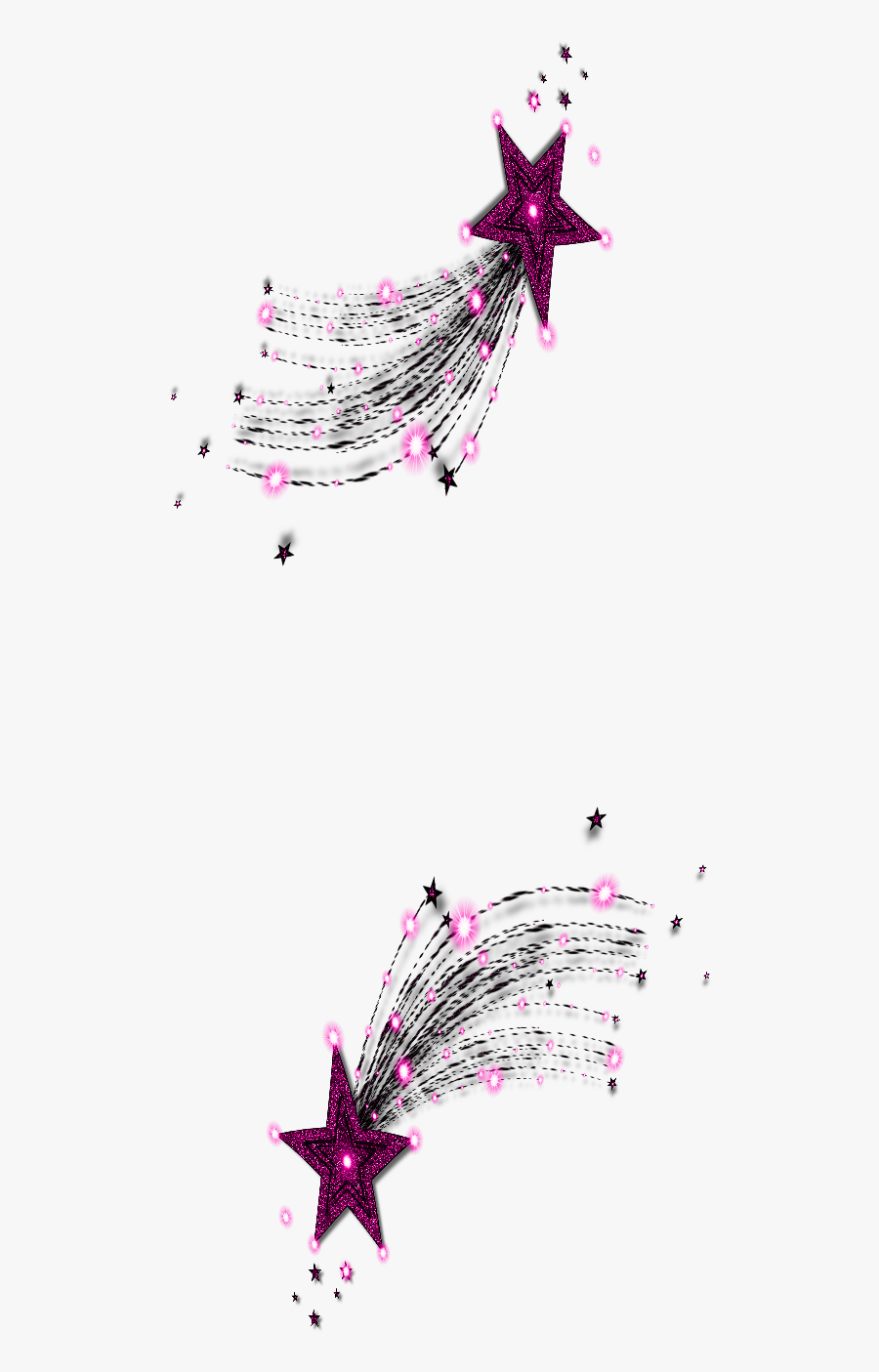 Transparent Pink Stars Clipart - Illustration, Transparent Clipart