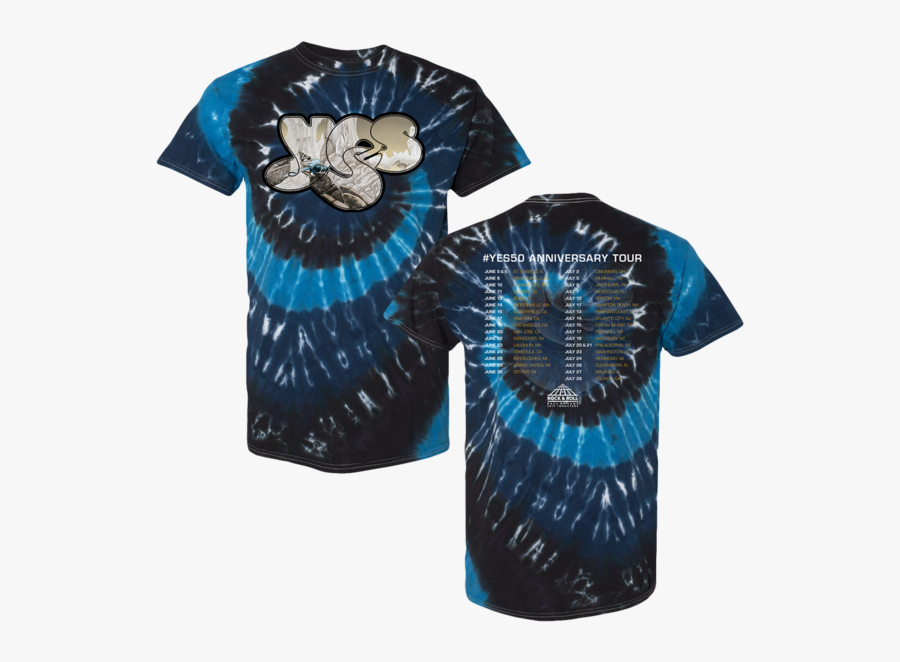 Yes Official Store Relayer - Tie Dye Tee Shirt Yes, Transparent Clipart