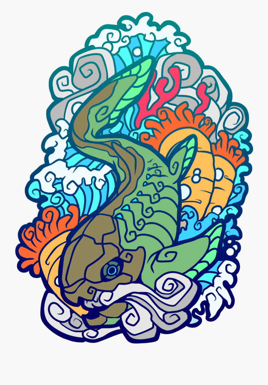 Dunkleosteus Tattoo, Transparent Clipart