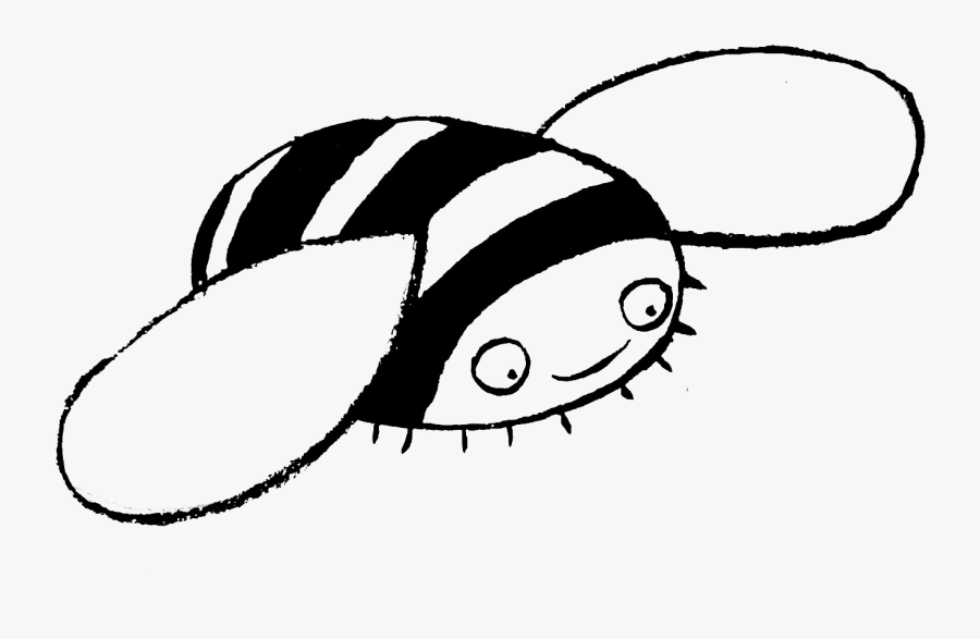 A Drawing Of A Bee By Edith Ault, Transparent Clipart