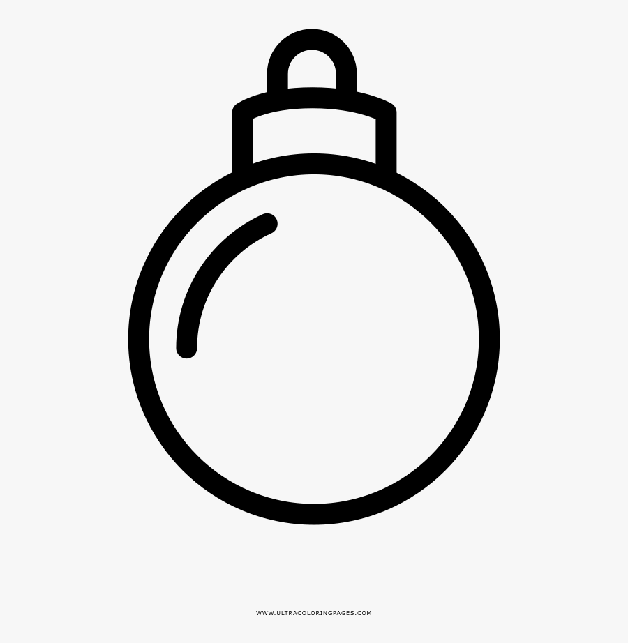 Christmas Ornament Coloring Page - Christmas Ornament Coloring Page Png, Transparent Clipart