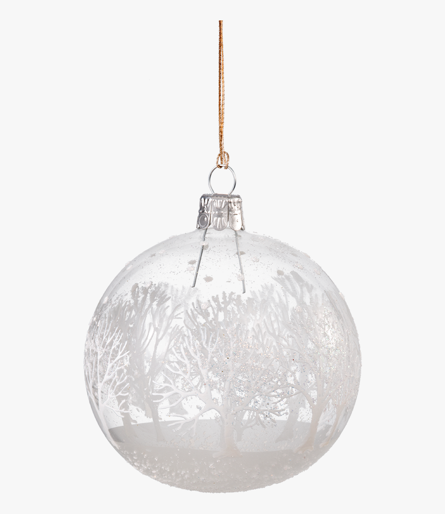 White Ornament Png - White Christmas Ball Png, Transparent Clipart