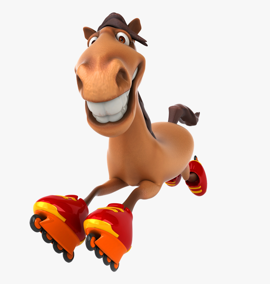 Clydesdale Horse Cartoon Animation - Funny Horse Cartoon Png, Transparent Clipart