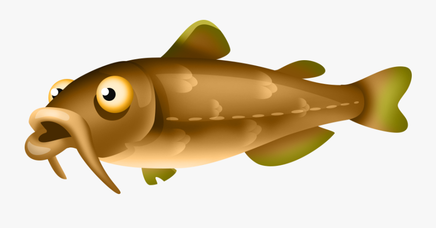 Bluegill Cliparts - Catfish Whisker Transparent Background, Transparent Clipart