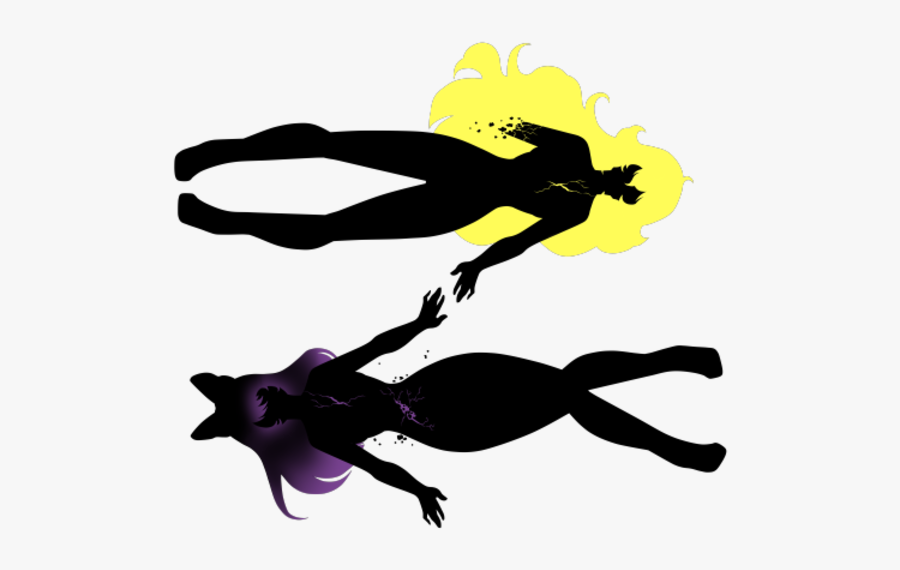 Blake Belladonna Yang Xiao Long Yellow Silhouette Clip - Rwby Blake Clipart, Transparent Clipart