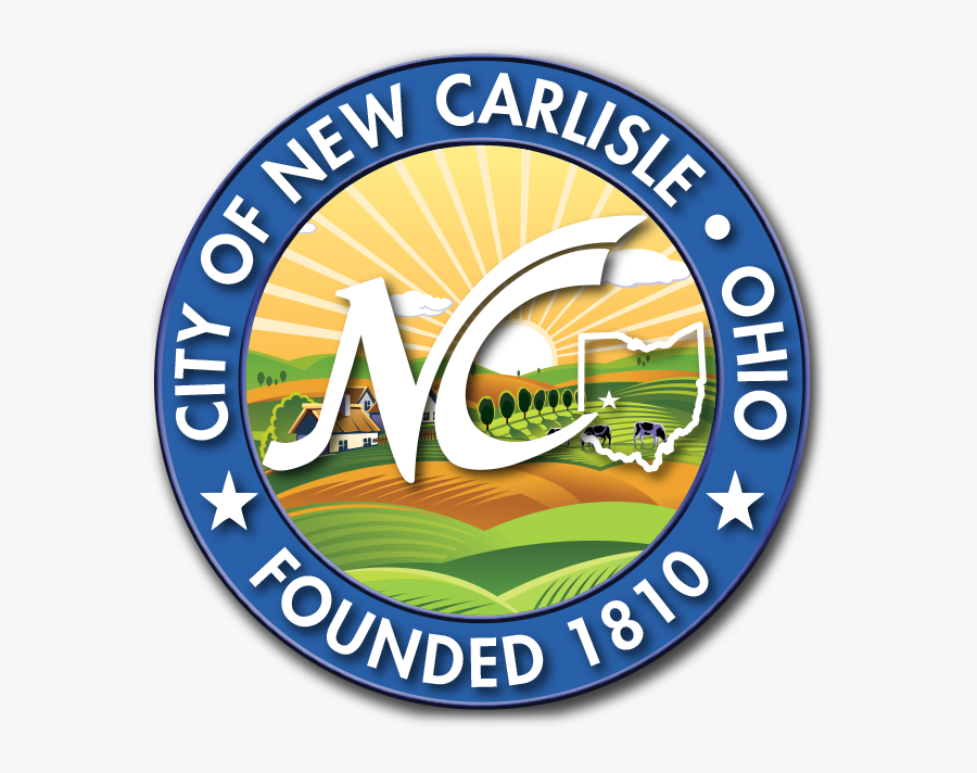 The City Of New Carlisle Appeared Before The Clark - Emblem, Transparent Clipart