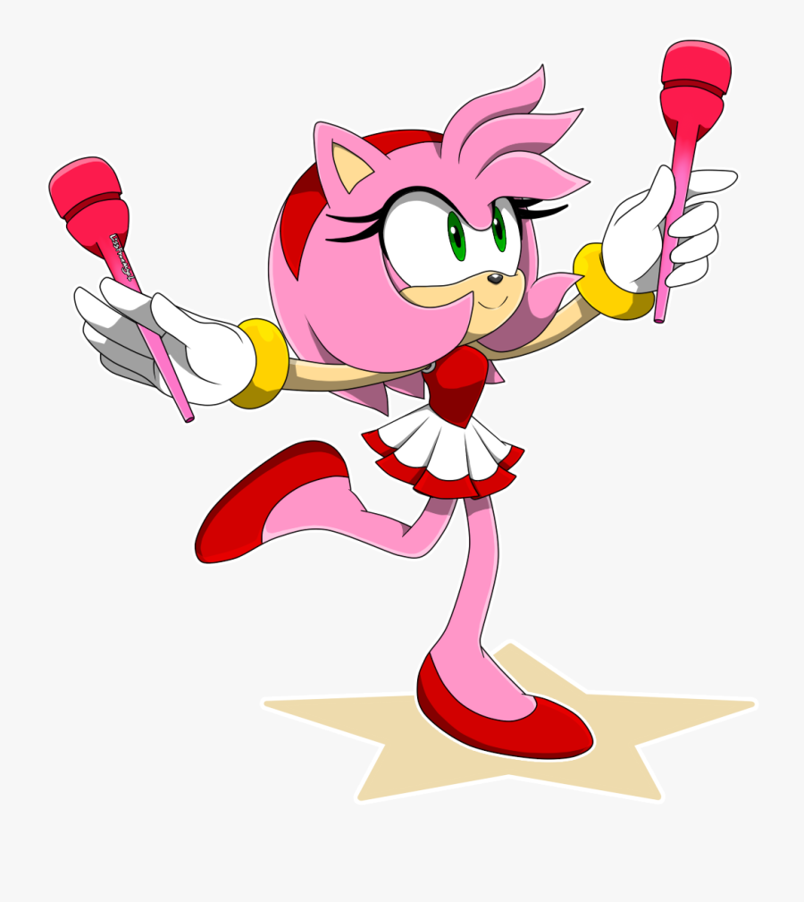 Lissfreeangel Amy Rose In - Amy Rose Mario And Sonic Gymnastics, Transparent Clipart