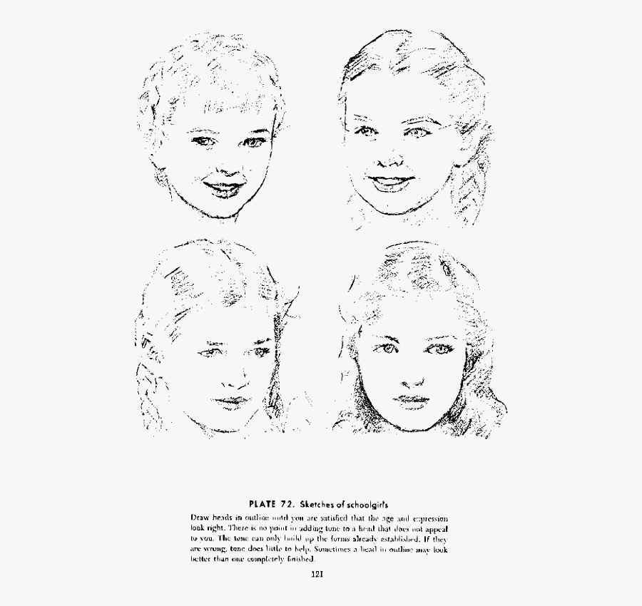 Andrew Loomis Drawing The Head And Hands 110 - Adding Age To A Face Draws, Transparent Clipart