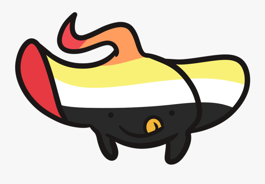 “made A Few Ace Flag Themed Sharks And Manta Rays 
happy - Illustration, Transparent Clipart