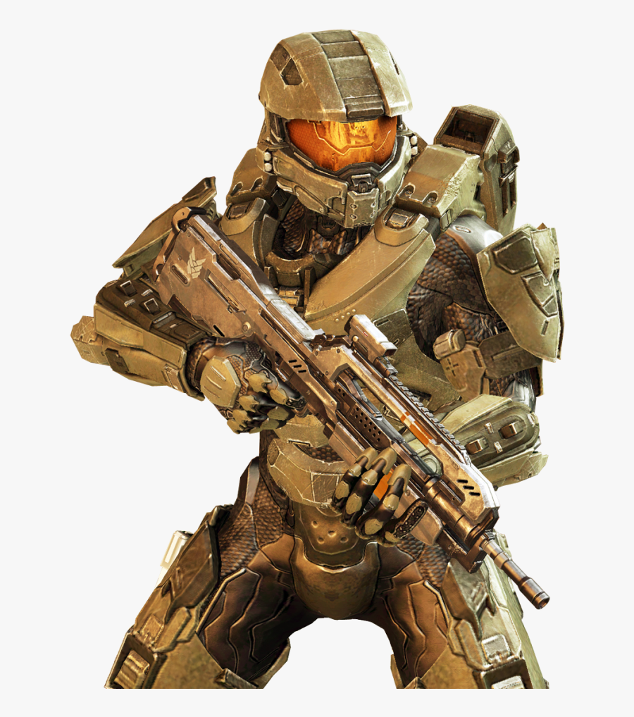 Halo 5 Art Featuring Spartan Locke With A Battle Rifle - Halo Blue Master Chief, Transparent Clipart