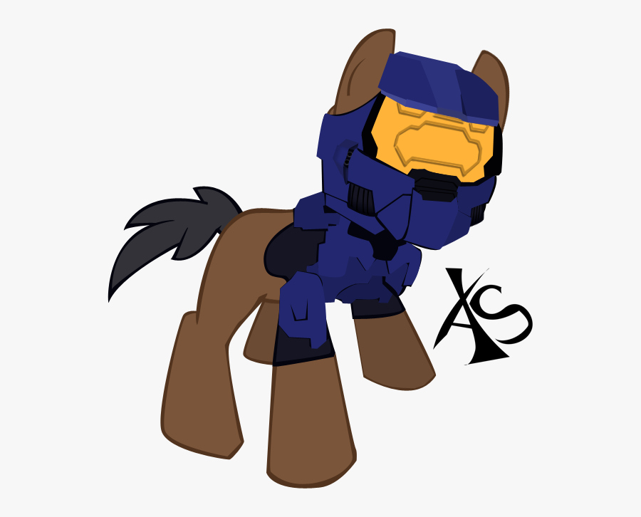 Combat Evolved Anniversary Pony Master Chief Horse - Mlp Halo Base, Transparent Clipart