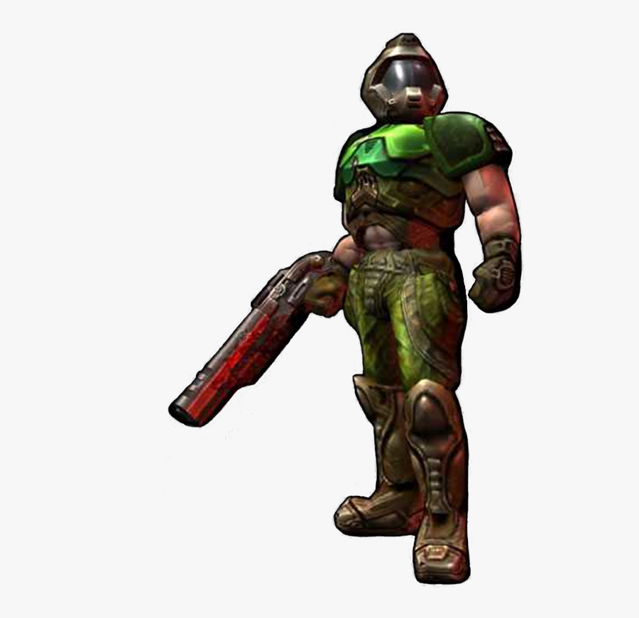 Doom 3 Master Chief Doomguy - Doomguy Vs Doom Slayer, Transparent Clipart