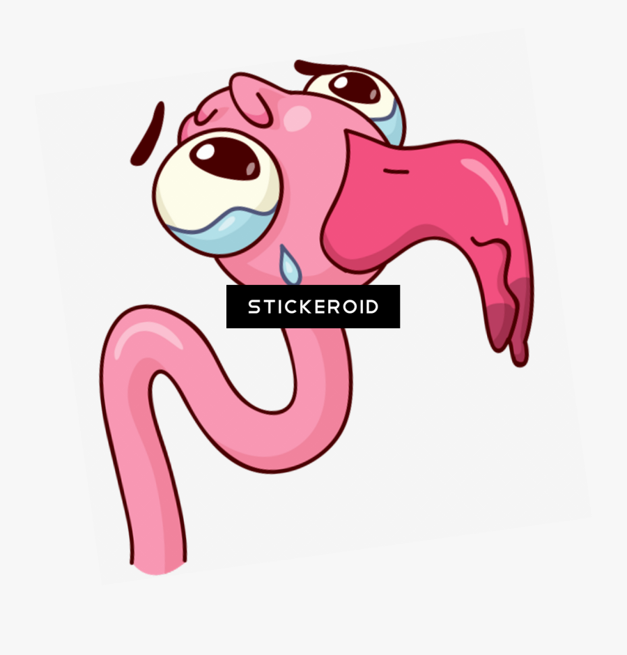 Sad Flamingo Pity Sorrow Sympathy Tears - Sad Flamingo Clipart, Transparent Clipart