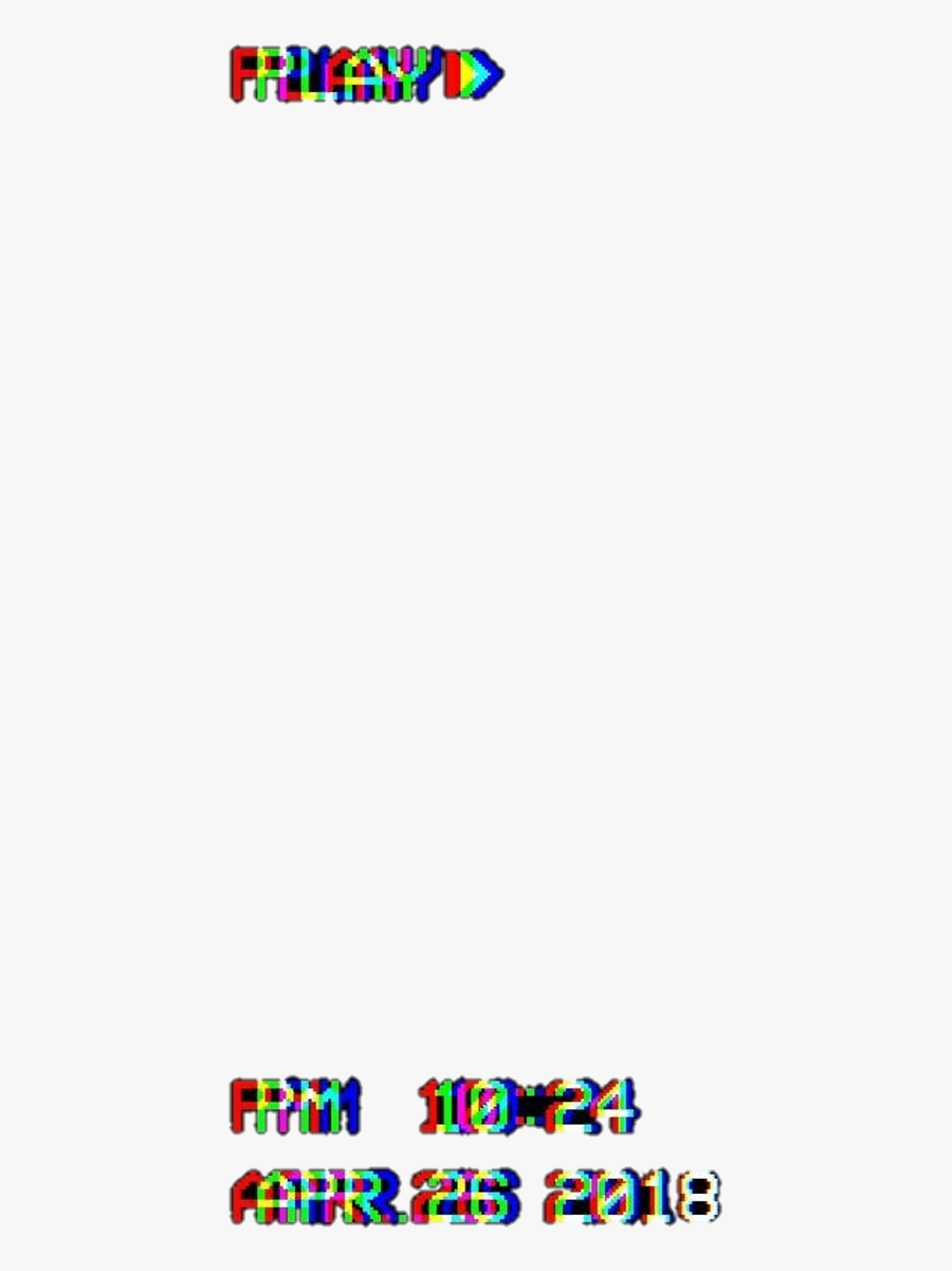 #glitch #glitchy #play #rewind #date #datestamp #record - Glitch Play Png, Transparent Clipart