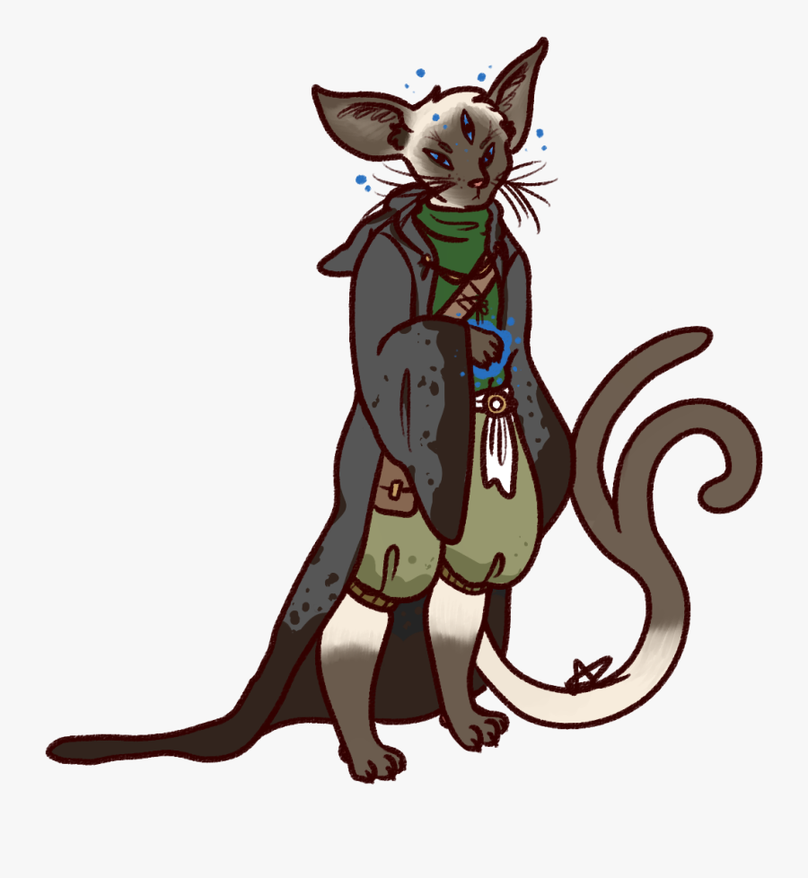 A Catfolk Cleric Of An Elder Mythos Cult A Kitty Cultist, - Catfolk Cleric, Transparent Clipart