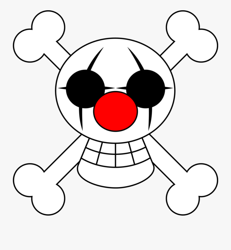 One Piece Buggy Flag Clipart - One Piece Jolly Roger Buggy, Transparent Clipart