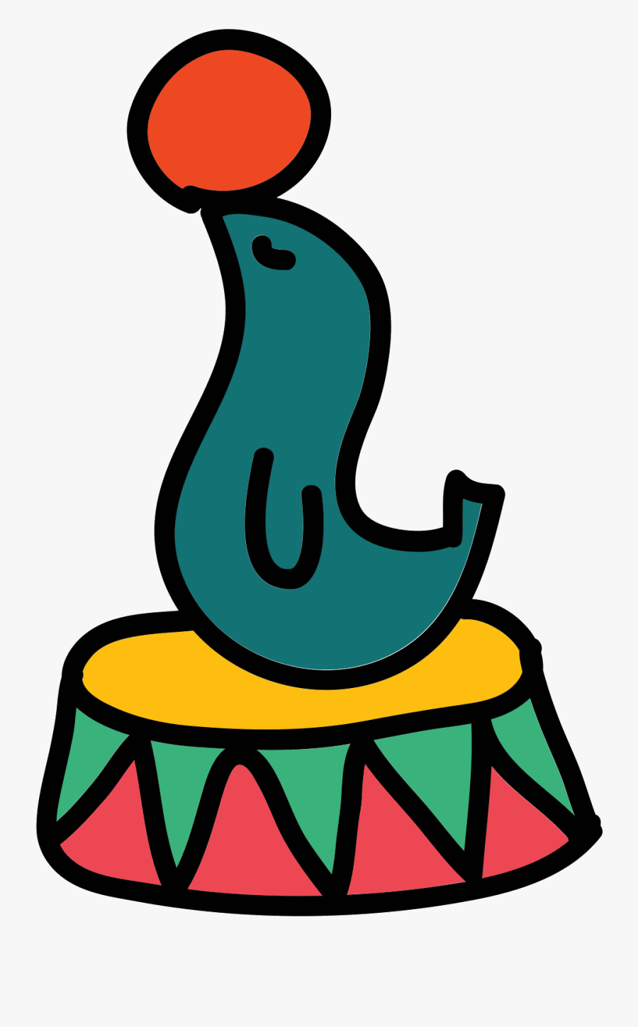 Circus Svg Seals Icon Free Transparent Clipart Clipartkey