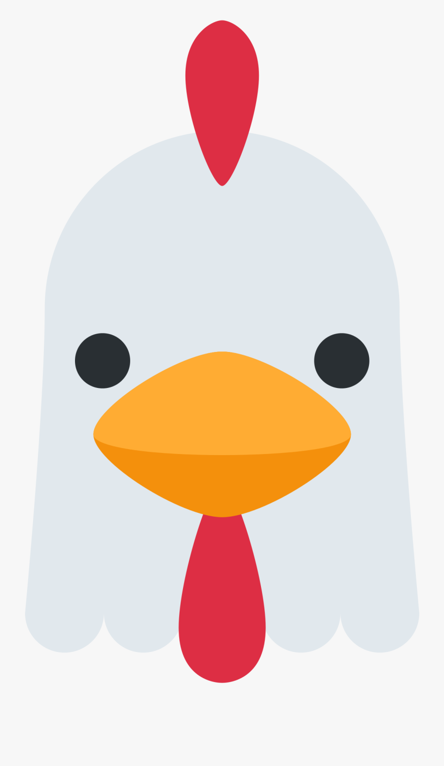 Chicken Emoji Facebook Clipart , Png Download - Chicken Face Clipart, Transparent Clipart