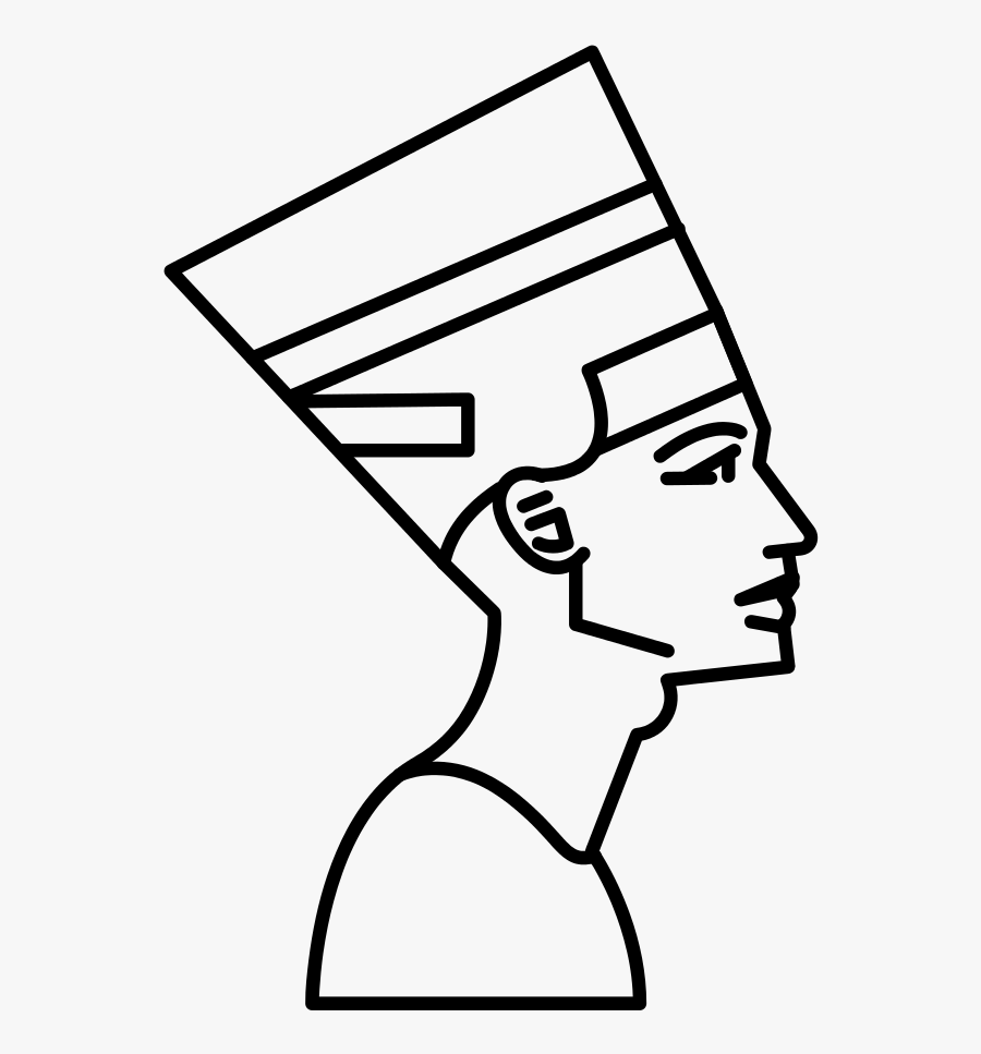 Collection Of Free Nefertiti Drawing Download On Ui - King Tut Drawing Easy, Transparent Clipart