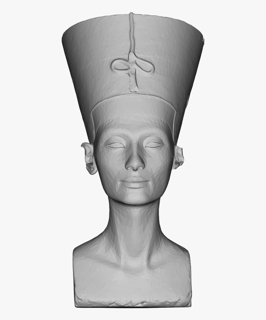 Bust Egypt Face - Nefertiti Png, Transparent Clipart