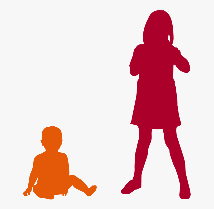 54edca5b032f7a4e56fc8bf1 Features Agerange - Baby Sitting Silhouette Png, Transparent Clipart