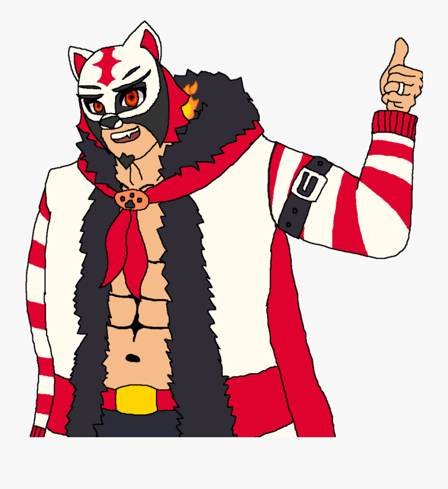 Flaming Tigre The Shsl Luchador I Love Him So Much - Cartoon, Transparent Clipart
