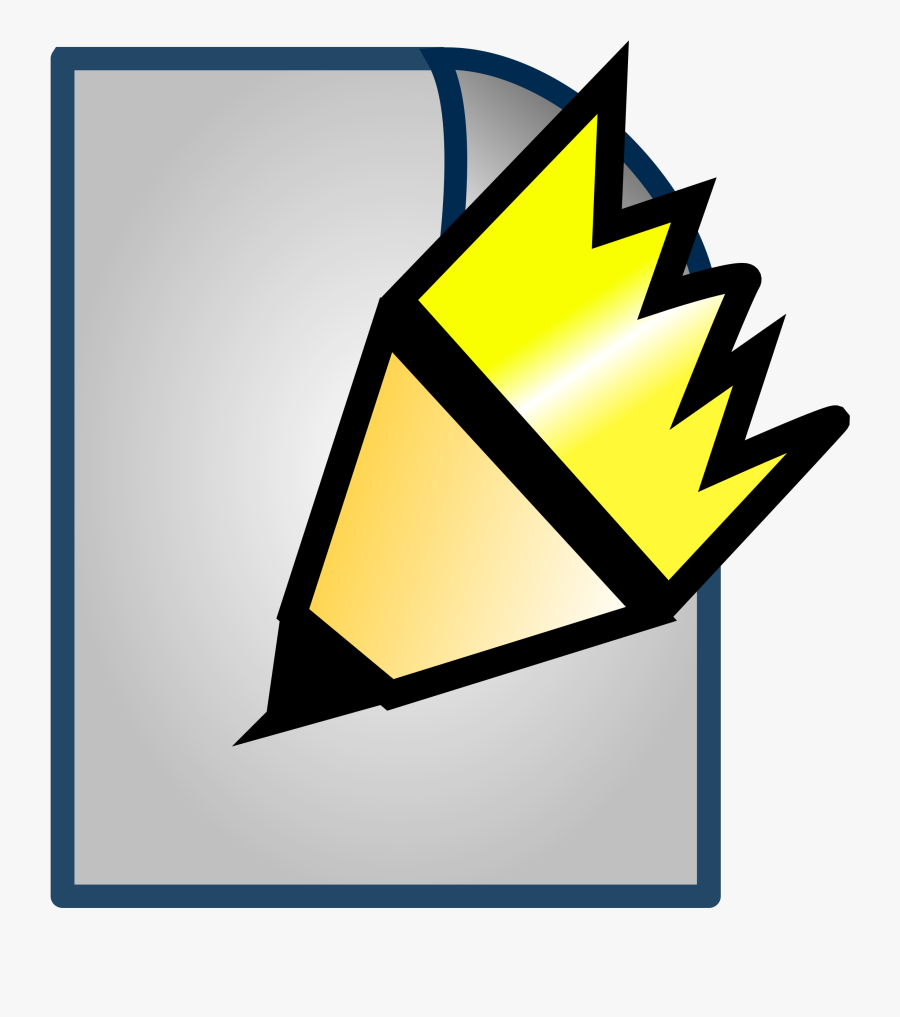 Clip Art Editar Big Image Png - Hoja De Escrito, Transparent Clipart